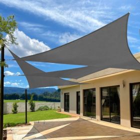10'X10'X14'Dark Grey HDPE Sunshade Sail