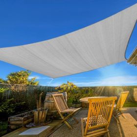 20'X26' Light Grey HDPE Sunshade Sail