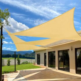 12'X12'X12' Sand HDPE Sunshade Sail